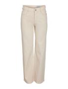 Nmyolanda Nw Wide Jeans Ecru Bottoms Jeans Wide Cream NOISY MAY