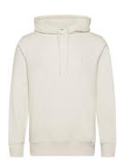 Ck Embro Badge Hoodie Tops Sweat-shirts & Hoodies Hoodies Cream Calvin...