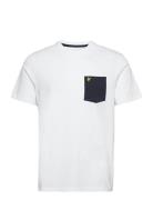 Contrast Pocket T-Shirt Tops T-shirts Short-sleeved White Lyle & Scott