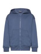 Sweater Hoodie W Zip Tops Sweat-shirts & Hoodies Hoodies Navy Lindex