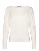 T-Shirts Tops T-shirts & Tops Long-sleeved White Esprit Casual