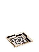 Op Art Square Tray Home Decoration Decorative Platters Black Jonathan ...