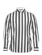 Slhregredster Shirt Stripe Ls Tops Shirts Casual Black Selected Homme