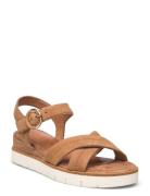 Women Sandals Flate Sandaler Beige Tamaris