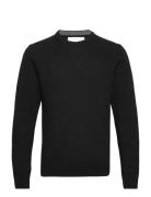 Cfkarl Lambswool Crew Neck Kni Tops Knitwear Round Necks Black Casual ...