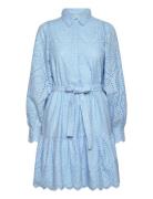 Yasholi Ls Belt Dress S. Noos Kort Kjole Blue YAS