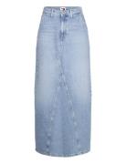 Claire Hgh Maxi Skirt Ch7011 Langt Skjørt Blue Tommy Jeans