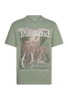 Hco. Guys Graphics Tops T-shirts Short-sleeved Green Hollister