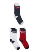 3W-3Pk Crew Sock Sokker Strømper Multi/patterned Levi's