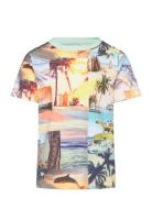 T-Shirt Ss Aop Tops T-shirts Short-sleeved Multi/patterned Minymo