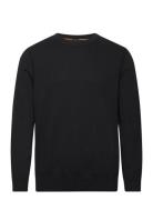 Asac_C Tops Knitwear Round Necks Black BOSS