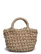 Mini-Braided Carrycot Bags Top Handle Bags Beige Mango