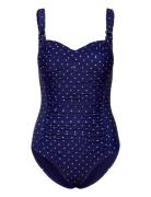 Bloom Dot Shaping Bs O Badedrakt Badetøy Navy Hunkemöller