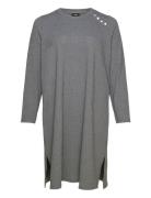 Vlucca, L/S, Abk Dress Knelang Kjole Grey Zizzi