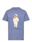 Polo Bear Cotton Jersey Tee Tops T-shirts Short-sleeved Blue Ralph Lau...