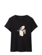 T-Shirt Crew Neck Tops T-shirts & Tops Short-sleeved Black Tom Tailor