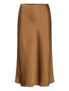 Yaspastella Hw Midi Skirt - Noos Knelangt Skjørt Brown YAS