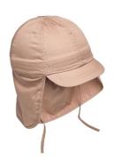 Sun Hat W. String Solhatt Beige En Fant