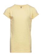 T-Shirt Ss Jacquard Tops T-shirts Short-sleeved Yellow En Fant