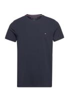 Core Stretch Slim C-Neck Tee Tops T-shirts Short-sleeved Navy Tommy Hi...