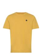 Loke Badge T-Shirt - Regenerative O Tops T-shirts Short-sleeved Yellow...