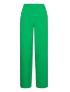 Vikamma Hw Pant Bottoms Trousers Straight Leg Green Vila