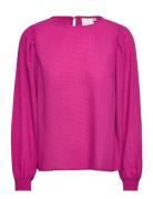 Kadorte Blouse Tops Blouses Long-sleeved Pink Kaffe