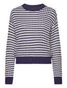 Vmgabi Ls O-Neck Pullover Ga Bf Tops Knitwear Jumpers Blue Vero Moda