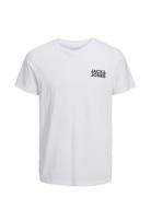 Jjecorp Logo Tee Ss O-Neck Noos Tops T-shirts Short-sleeved White Jack...