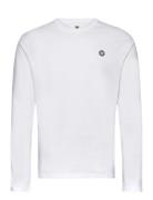 Mel Longsleeve Gots Gots Tops T-shirts Long-sleeved White Double A By ...