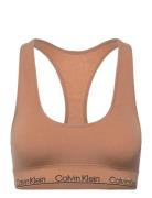 Unlined Bralette Lingerie Bras & Tops Soft Bras Bralette Brown Calvin ...