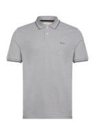 Tipping Ss Pique Polo Tops Polos Short-sleeved Grey GANT