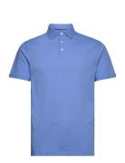 Swim Trim 3D Box Tops Polos Short-sleeved Blue Hackett London