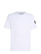 Badge Regular Tee Tops T-shirts Short-sleeved White Calvin Klein Jeans