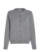 Co Jersey Stitch Cardigan Tops Knitwear Cardigans Grey Tommy Hilfiger