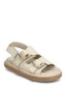 Harper Black Sandal Flate Sandaler Beige ALOHAS