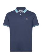 Org Intrlck Nvlty Cl Tops Polos Short-sleeved Navy Original Penguin