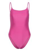 Nineties Swimsuit Badedrakt Badetøy Pink Gina Tricot