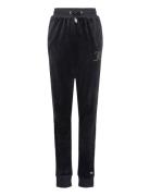 Luxe Diamante Velour Slim Joggers Bottoms Sweatpants Black Juicy Coutu...