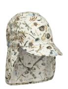 Summercap Long Neck - Aop Solhatt Multi/patterned Mikk-line