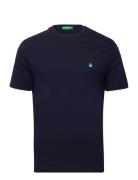 T-Shirt Tops T-shirts Short-sleeved Navy United Colors Of Benetton