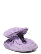 Corduroy Slippers Tøfler Innesko Purple Melton