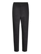 Zellaiw Flat Pant Bottoms Trousers Suitpants Black InWear