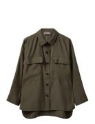 Mmevia Edena Shirt Tops Shirts Long-sleeved Green MOS MOSH