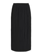 Violinda Hw Midi Skirt Knelangt Skjørt Black Vila