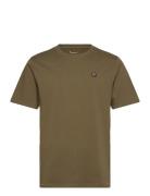 Loke Badge T-Shirt - Regenerative O Tops T-shirts Short-sleeved Khaki ...