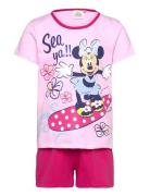 Pyjama Pyjamas Sett Pink Minnie Mouse