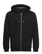 Essential Logo Zip Hoodie Tops Sweat-shirts & Hoodies Hoodies Black Su...