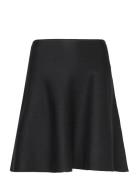 Als Short Knit Skirt Knelangt Skjørt Black NORR