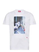 T-Diegor-L5 T-Shirt Tops T-shirts Short-sleeved White Diesel